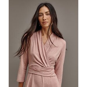 J.Jill Stylish Pink Wrap Top